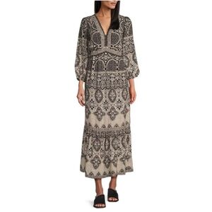 NWOT Nurture by Westbound 3/4 Sleeve V-Neck Maxi Dress